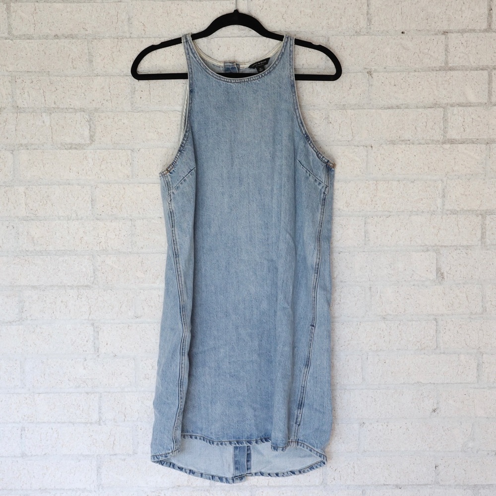 Lucky Brand denim tank dress sz M